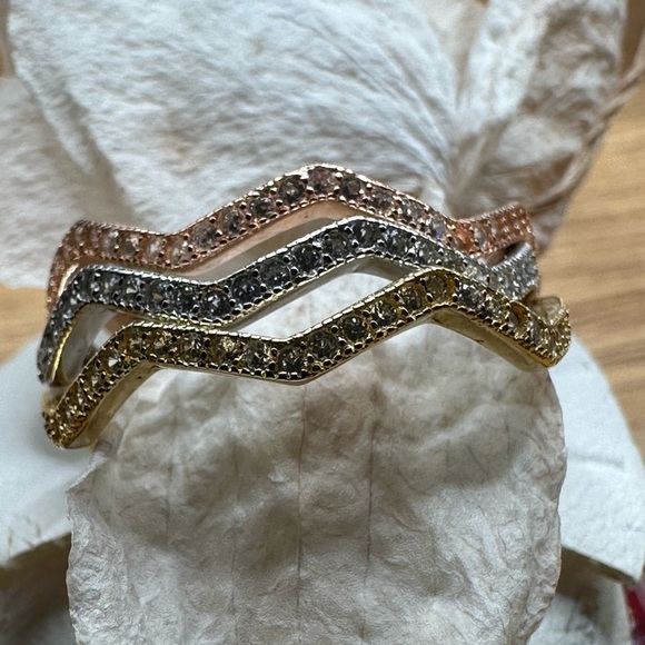 Stackable rings (3) NEW Sterling Silver - Picture 3 of 12